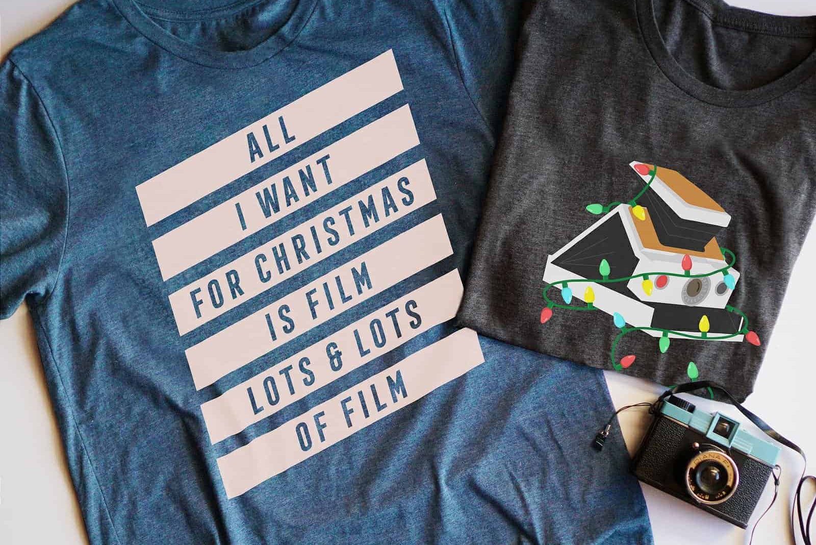 Holiday Film Photography T-Shirts