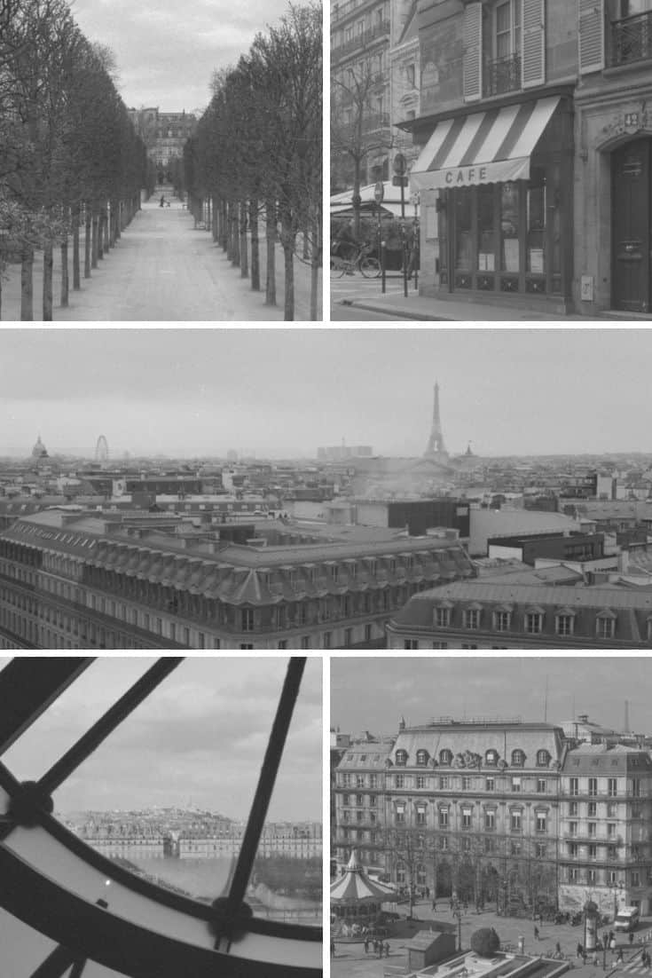 35mm Paris Travel Story on Black and White Film