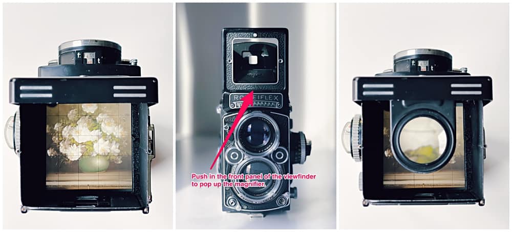 Rollei TLR Camera Back Door for Rolleiflex T or Equivalent Black Rim 