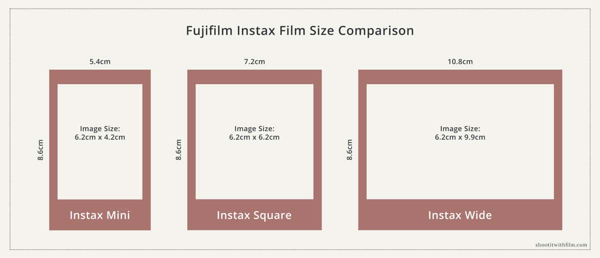 polaroid picture dimensions