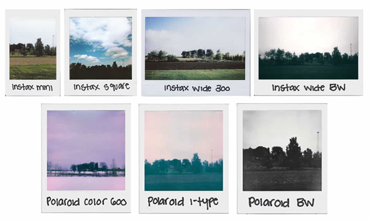 combate Aguanieve Simplificar Polaroid and Instax Instant Film Comparison » Shoot It With Film