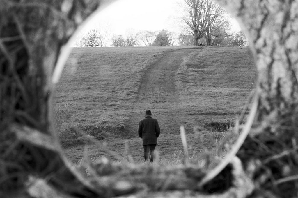 Medium format b&w film image of a person in a mirror - Mirrors Alternative Reflections by Anastasia Fasnakis on Shoot It With Film