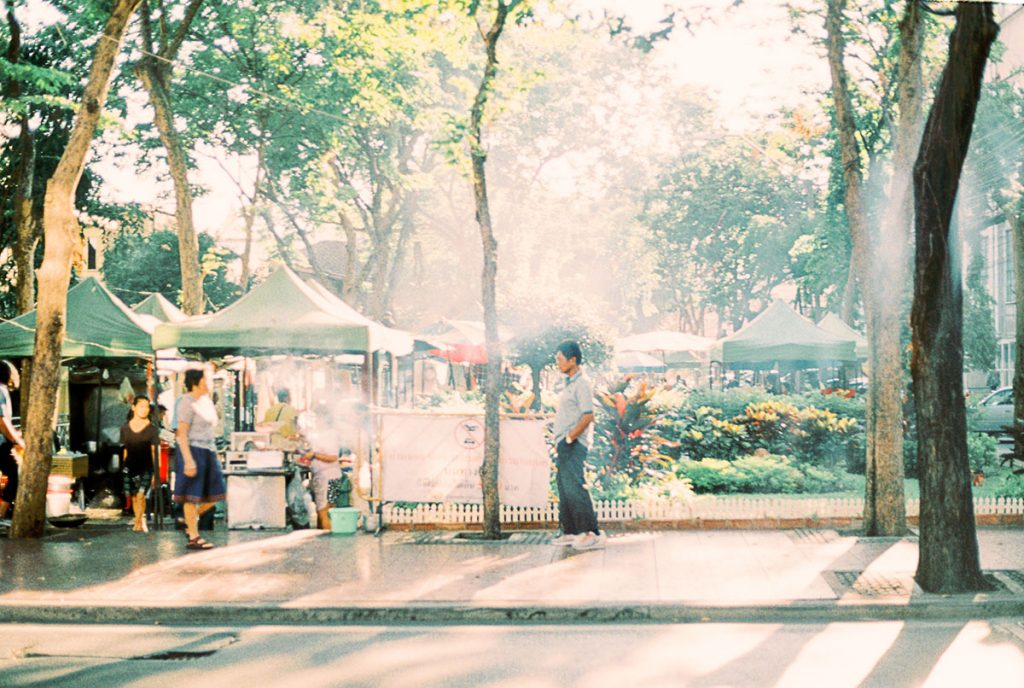 35mm film image of a street in Thailand - Thailand Travel Essay by Stefano Degirmenci on Shoot It With Film