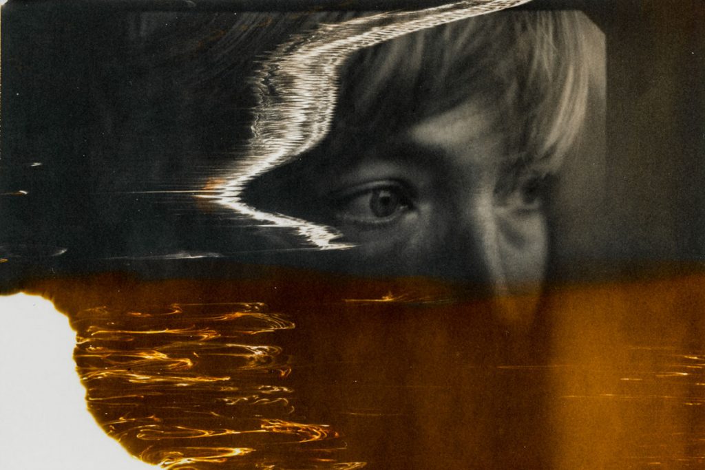 Image from Unseen, a Polaroid photo series from Nicola Muirhead using destructive film techniques