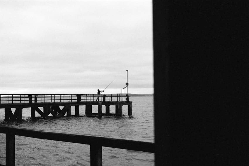 35mm black and white film image of Portsmouth, UK on Shoot It With Film