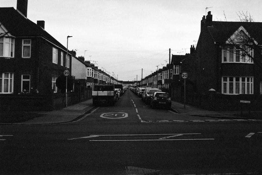 35mm black and white film image of Portsmouth, UK on Shoot It With Film