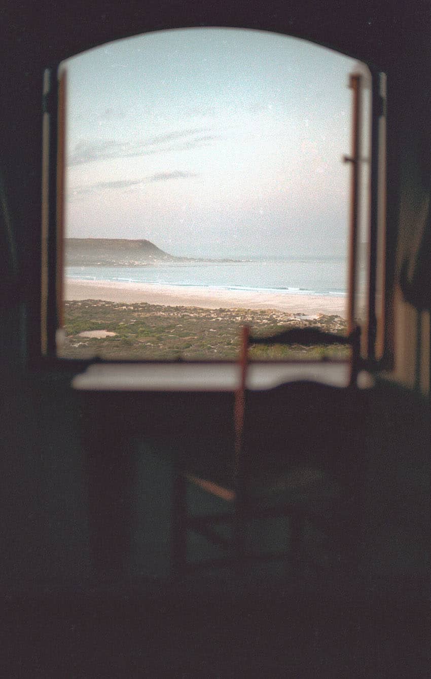 35mm Film of a window on the Mediterranean Sea on Shoot It With Film