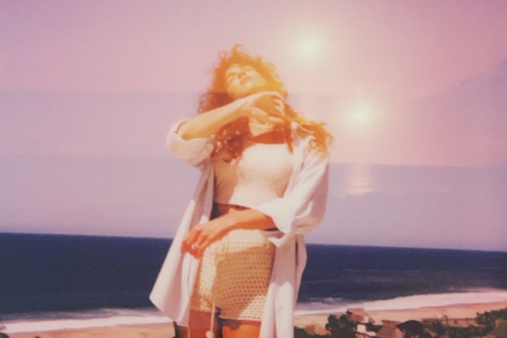 Polaroid film image of the beach in Mexico - Mazunte Oaxaca Travel Story by Carolina Nobile on Shoot It With Film