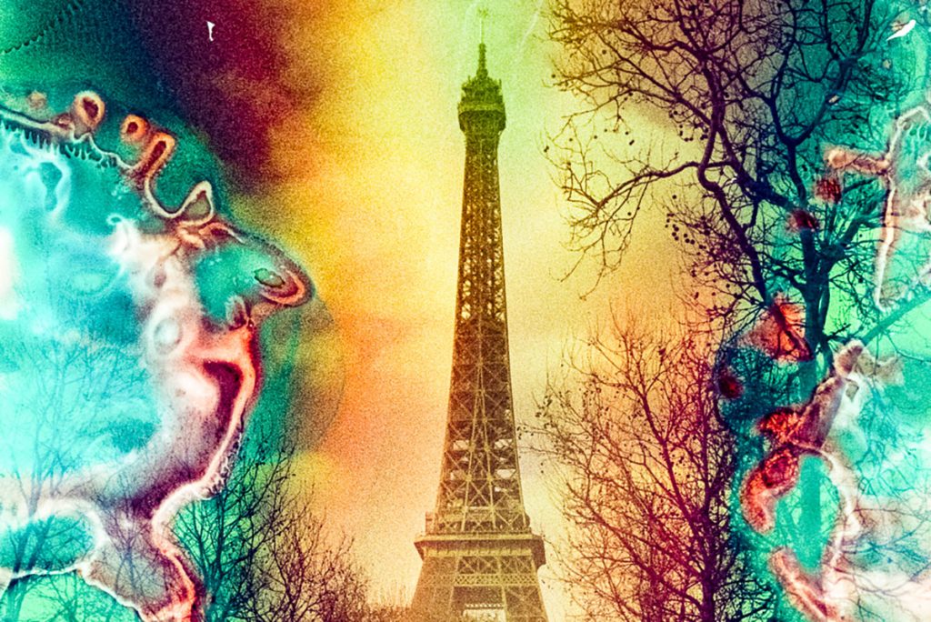 35mm film soup image of Paris, France