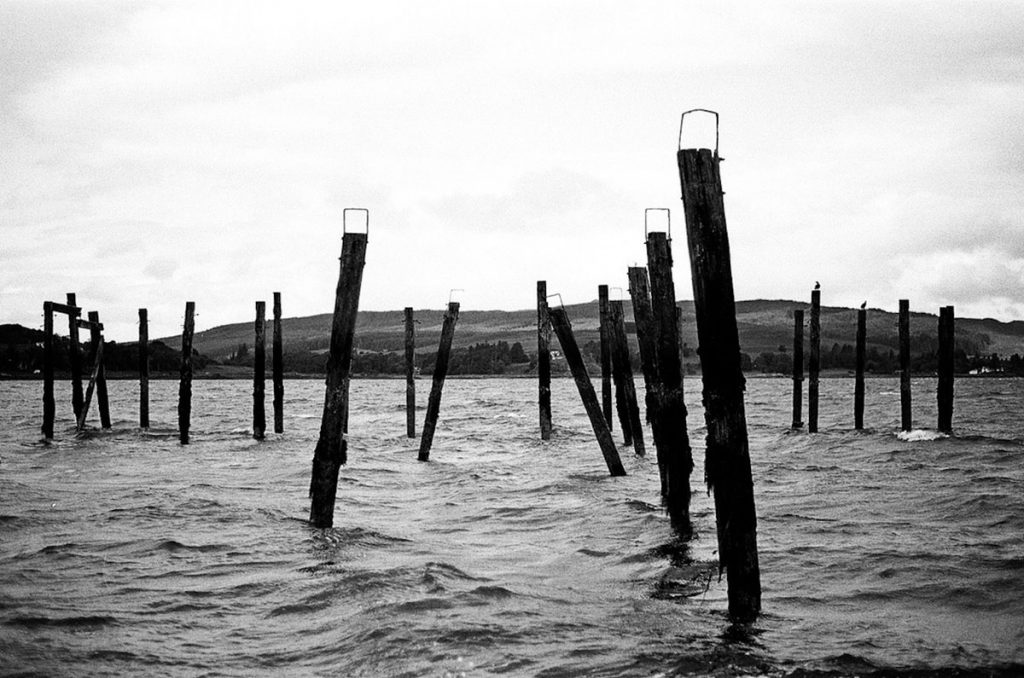 35mm black and white film landscape of Scotland - Isle of Mull Travel Series by Laura Grace Swan on Shoot It With Film