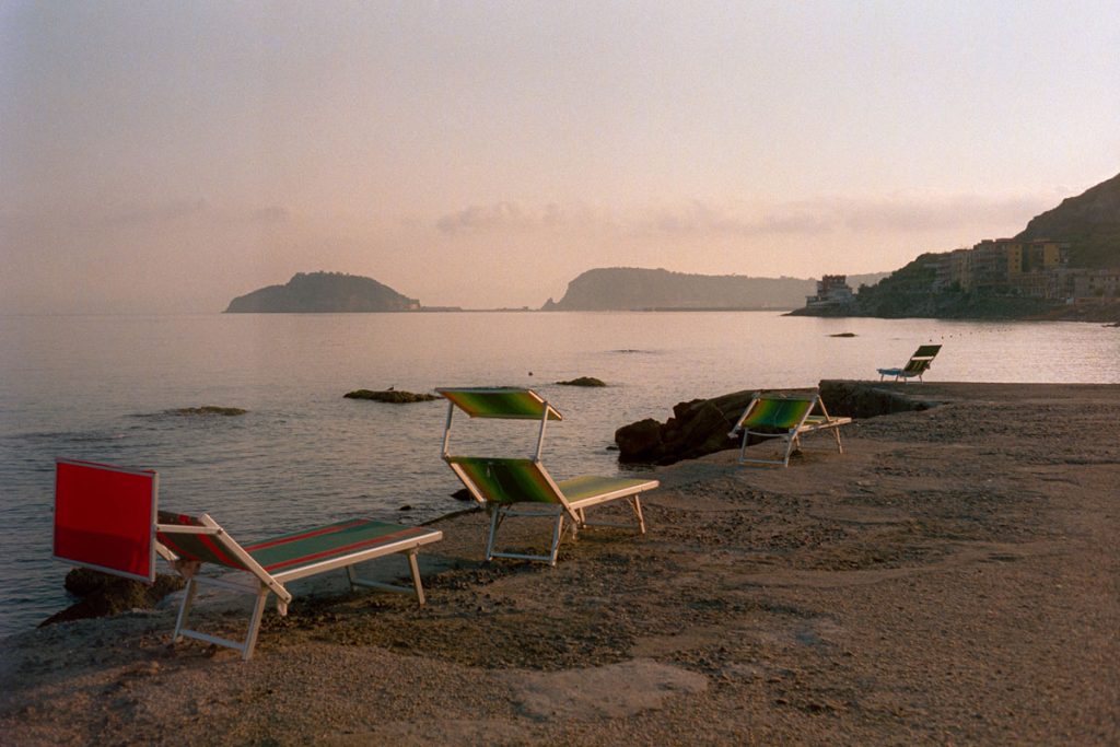 35mm film photography of a beach in Italy - Spiaggia Libera Photo Series by Malaury Buis on Shoot It With Film