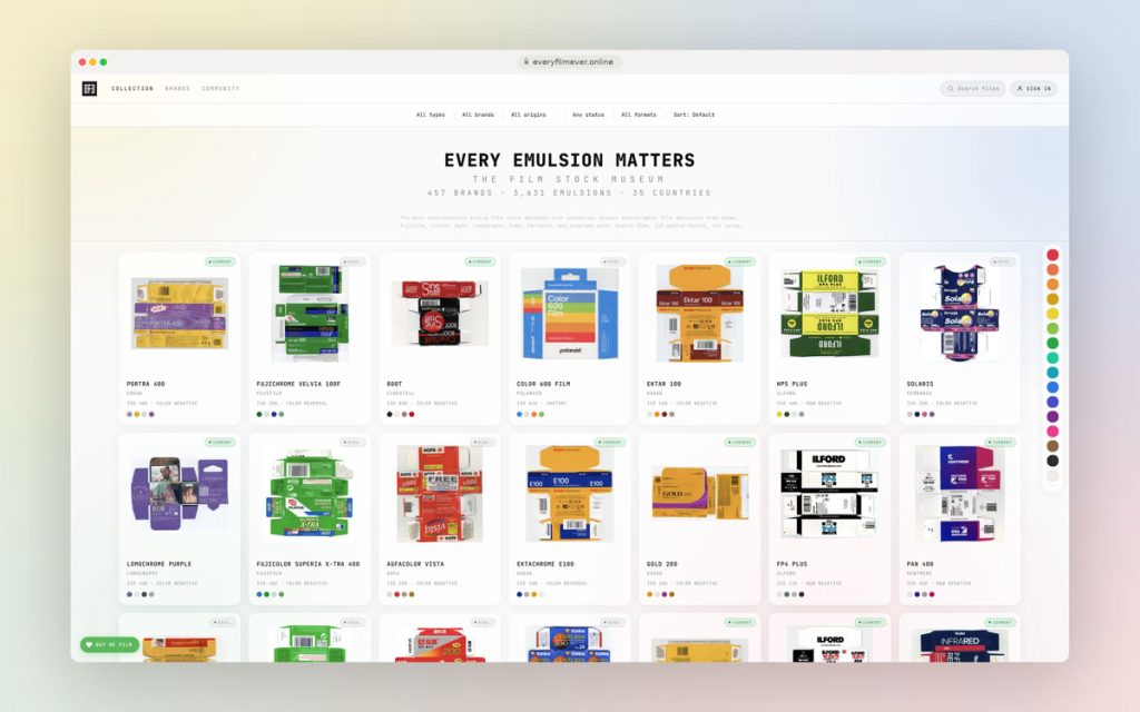Every Film Ever Film Stock Archive by Lenny Alvarez on Shoot It With Film
