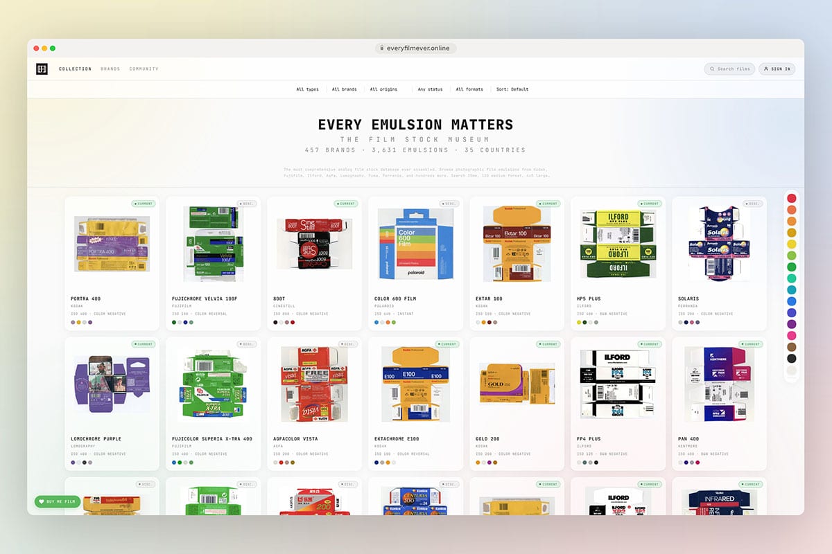 Every Film Ever Film Stock Archive by Lenny Alvarez on Shoot It With Film